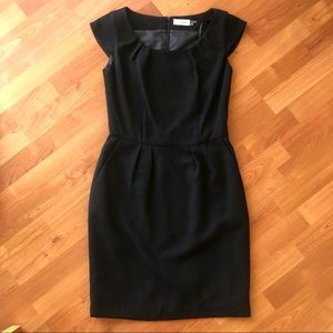Calvin Klein black cap sleeve sheath dress - sz 4